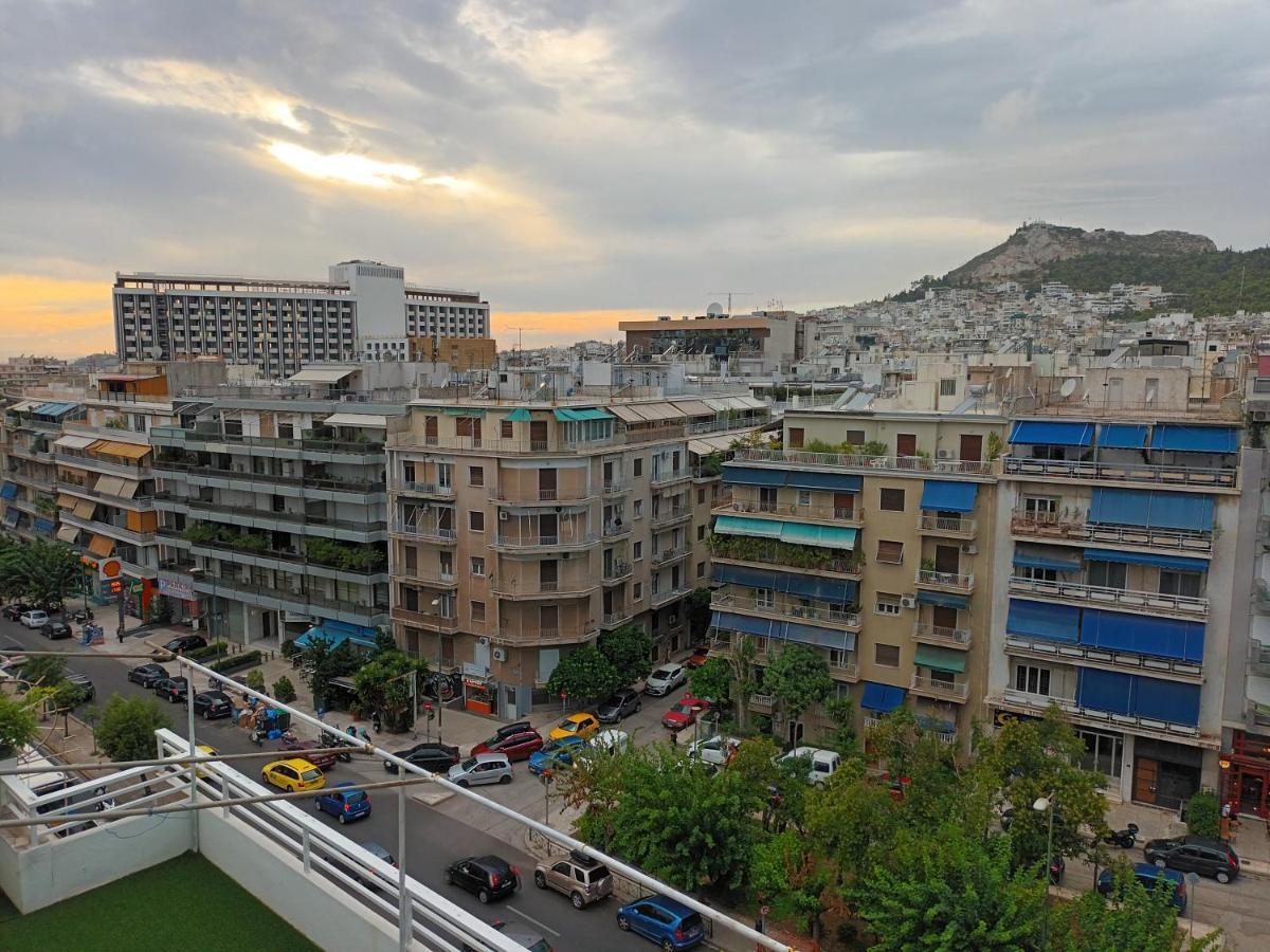 Top Floor Studio Near Metro&View&200Mbps أثينا المظهر الخارجي الصورة