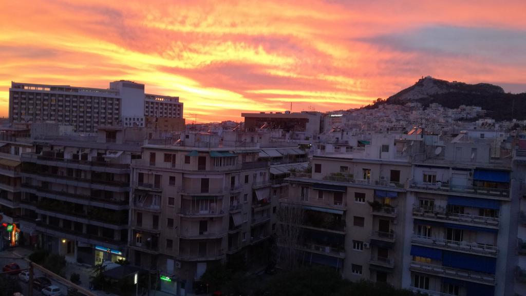 Top Floor Studio Near Metro&View&200Mbps أثينا المظهر الخارجي الصورة