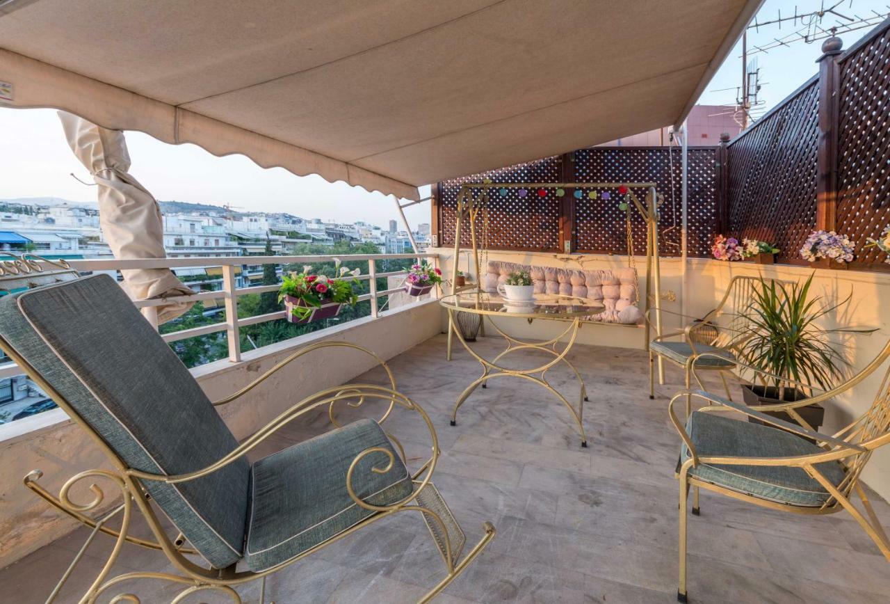 Top Floor Studio Near Metro&View&200Mbps أثينا المظهر الخارجي الصورة